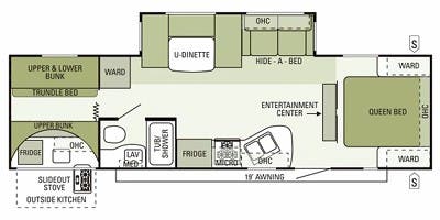 2012 STARCRAFT LEXION S-LITE 309QK, , floor-plans-day image number 0